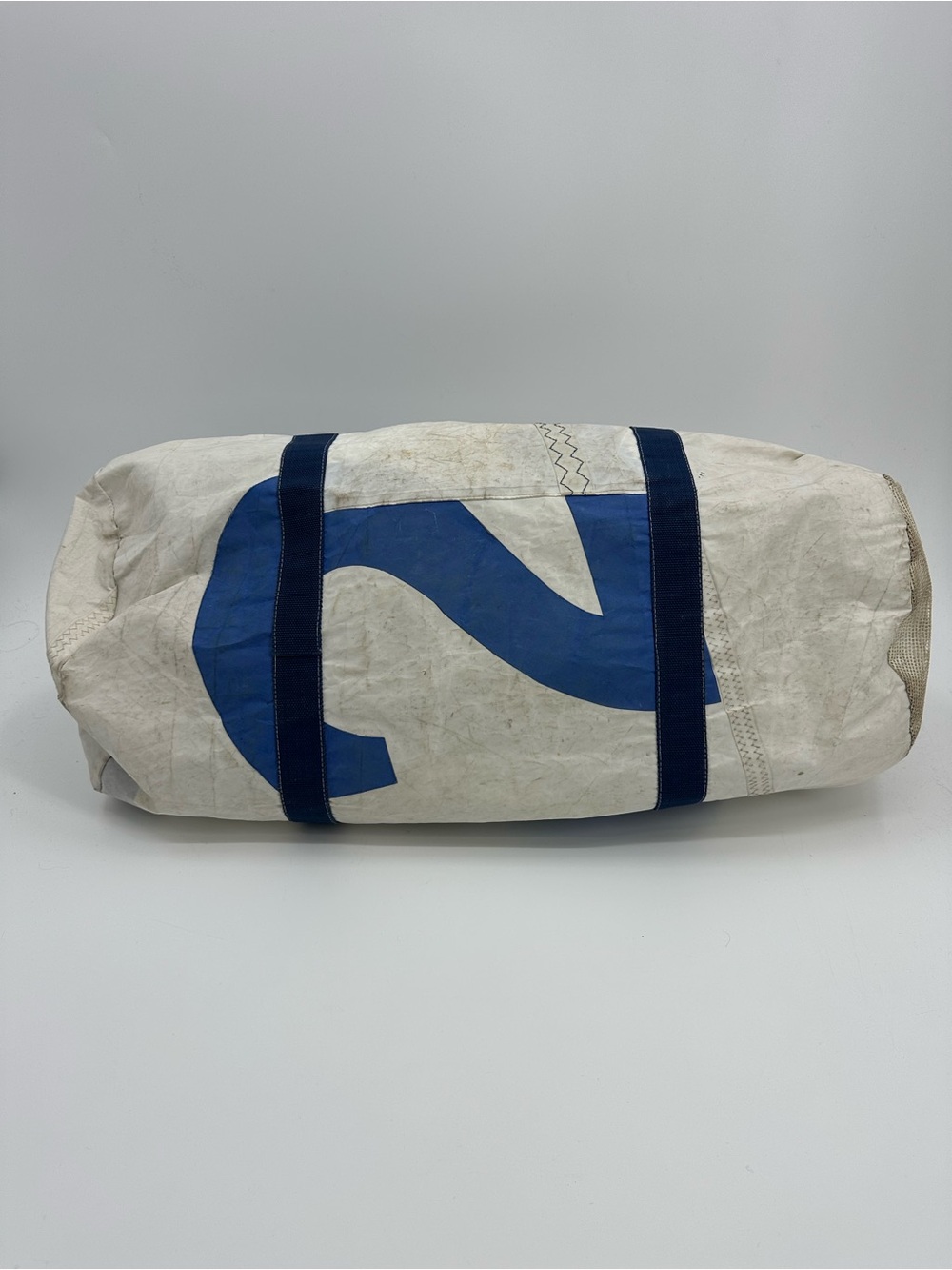 Navy & White Sailcloth Duffel Bag - Picture 8 of 16